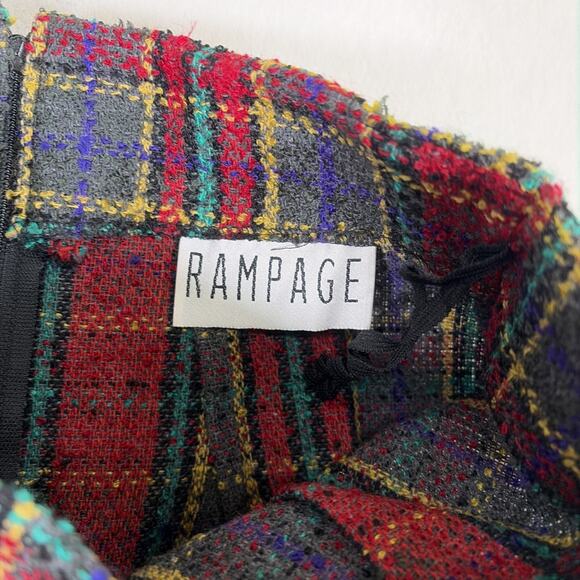 Rampage Plaid Tweed Vest & Skirt Size Medium Vintage Preppy Benefits Charity - Picture 12 of 16